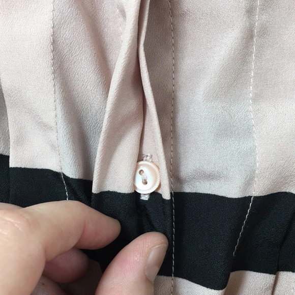 Jason Wu Target Pink Yellow Striped Pleated Shirt Dress Womens Small Sleeveless - Picture 8 of 10